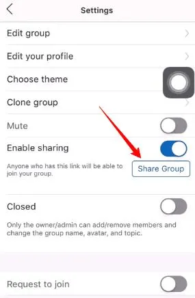 enable-sharing-on-GroupMe