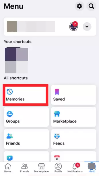 Memories feature on iOS
