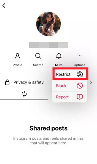 Restrict Feature on Instagram