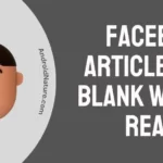 Facebook articles go blank while reading