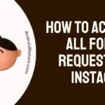 How to accept all follow requests on Instagram