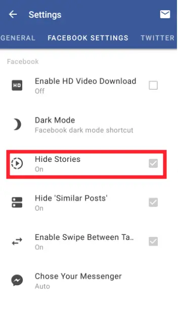 Hide Stories