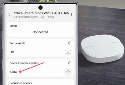 firmware update for smartthings hub