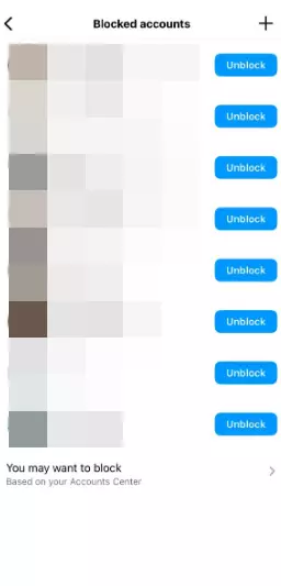 Blocked Instagram Accounts