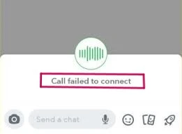 snapchat video call failed to connect