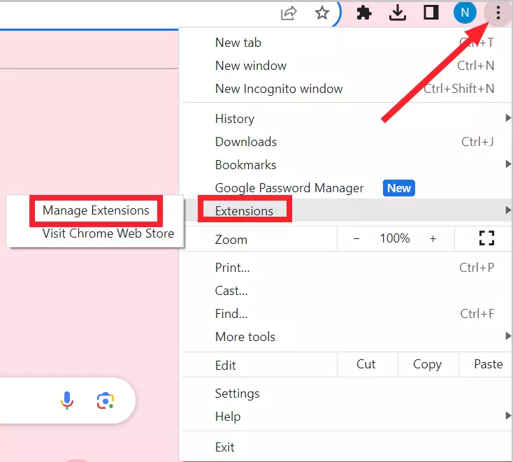 Manage Chrome Extensions