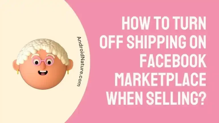 How To Turn Off Shipping On Facebook Marketplace When Selling