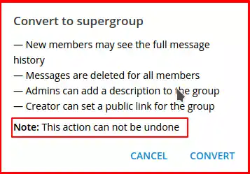 Supergroup telegram