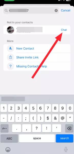 Chat Option in iOS