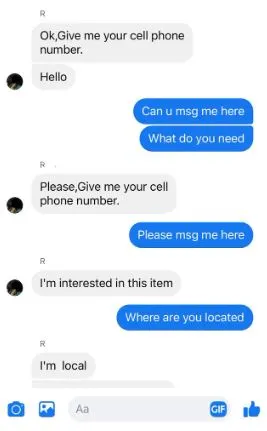 Everyone asking for my number on Facebook Marketplace