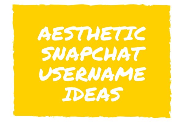 Aesthetic Snapchat Username Ideas