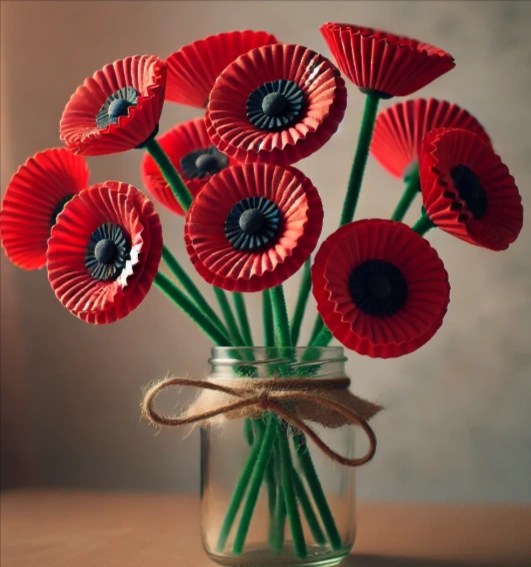 Cupcake Liner Poppies