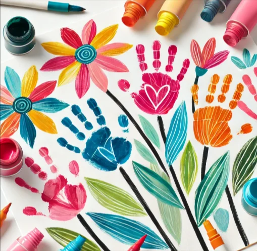 Handprint Flowers