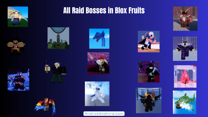 All Raid Bosses in Blox Fruits