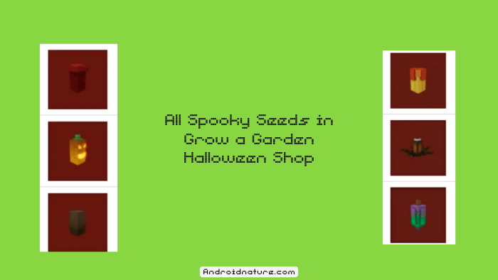 All Spooky Seeds in Grow a Garden Halloween Shop