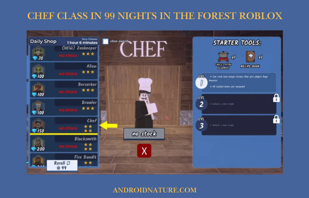 Chef Class in 99 Nights in the Forest