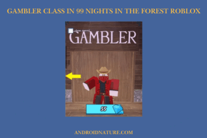 Gambler Class in 99 nights in the forest Roblox