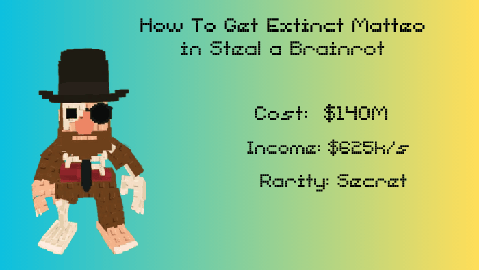 How To Get Extinct Matteo in Steal a Brainrot