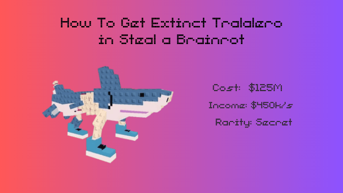 How To Get Extinct Tralalero in Steal a Brainrot