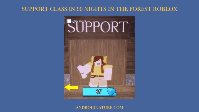 Support Class in 99 Nights in the Forest