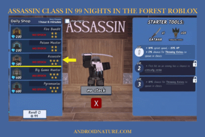 Assassin Class in 99 Nights in the Forest