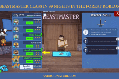 Beastmaster Class in 99 Nights in the Forest