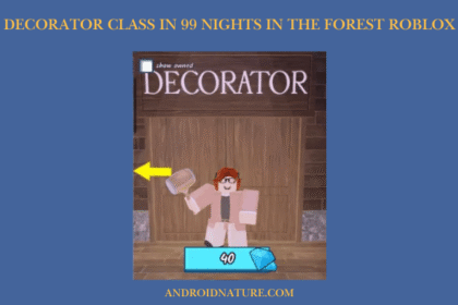 Decorator Class in 99 Nights in the Forest