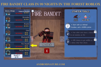 Fire Bandit Class in 99 Nights in the Forest