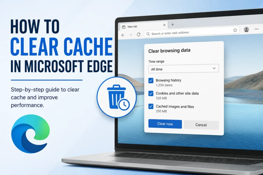 clear cache in edge