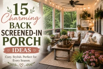 15 Charming Back Screened-In Porch Ideas