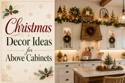 20 Christmas Decor Ideas for Above Cabinets