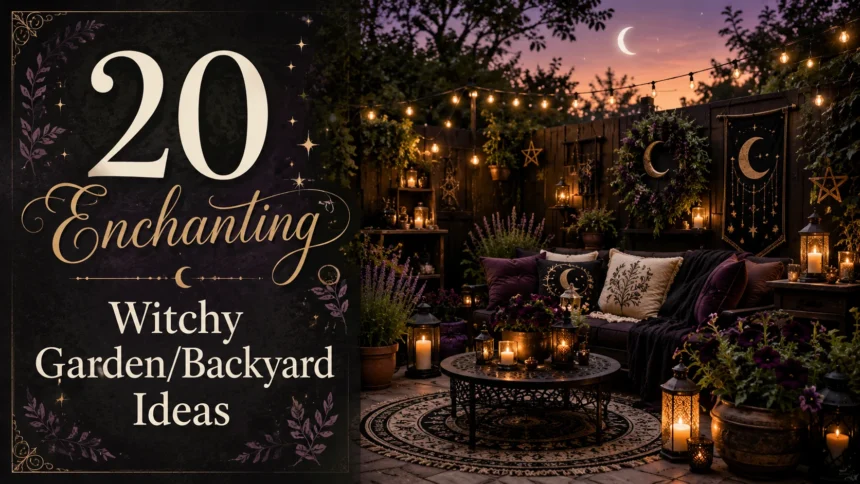 20 Enchanting Witchy GardenBackyard Ideas