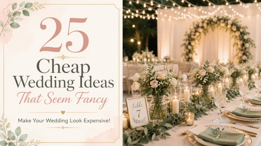25 Cheap Wedding Ideas That Seem Fancy
