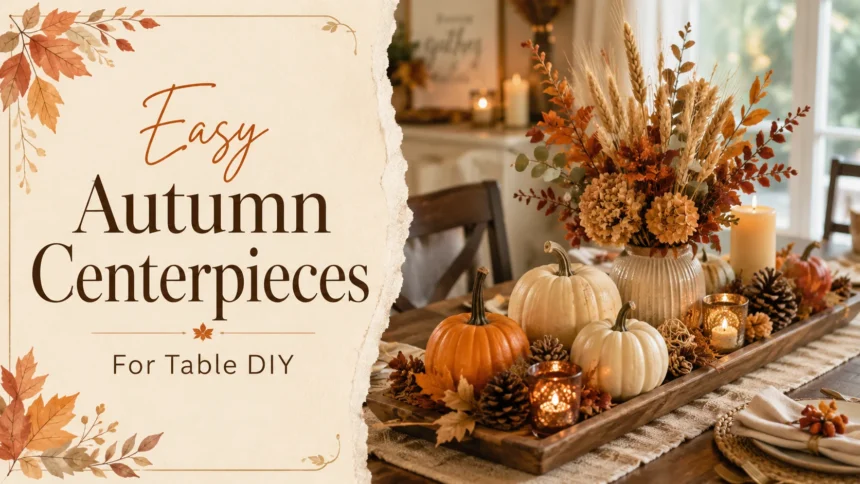 28 Easy Autumn Centerpieces For Table DIY