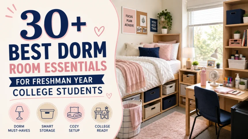 30+ Best Dorm Room Essentials For Freshman Year College Students