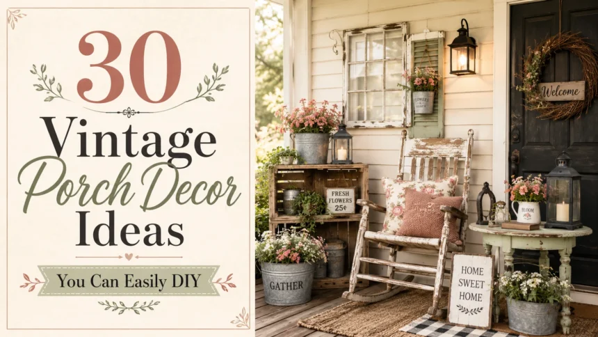 30 Vintage Porch Decor Ideas You Can Easily DIY