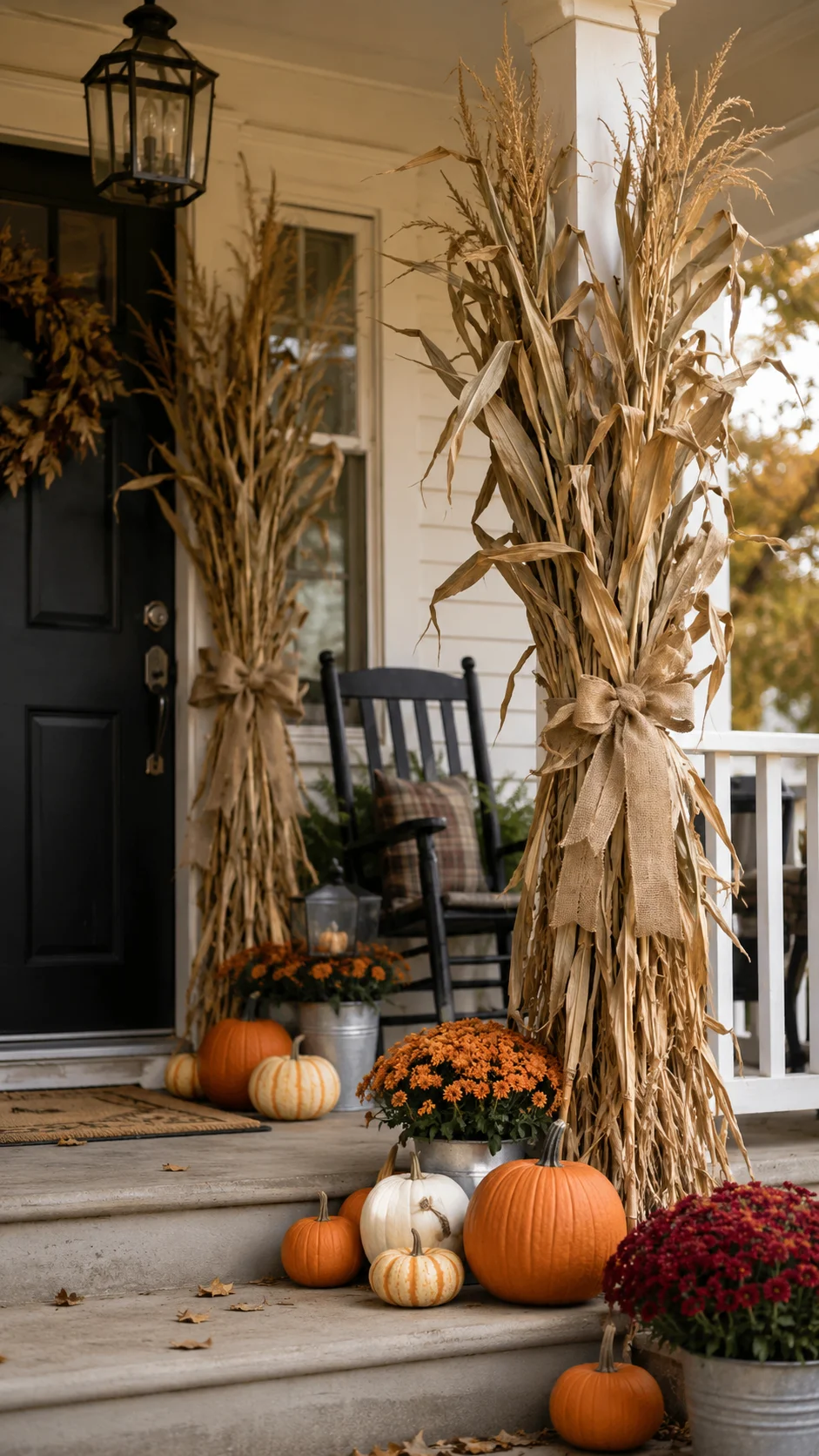 Decorate With Corn Stalks