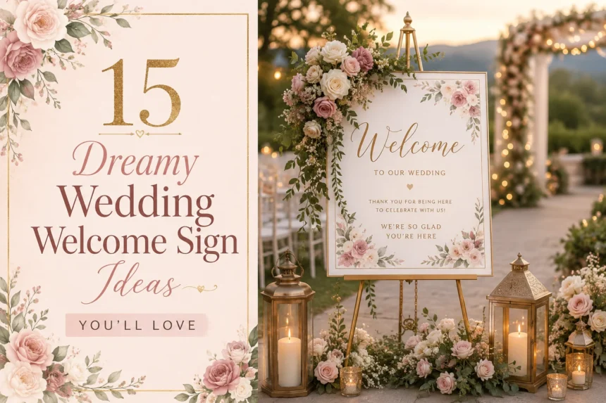 15 Dreamy Wedding Welcome Sign Ideas You’ll Love