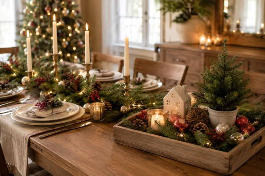 25 Christmas Table and Tray Decorating Ideas