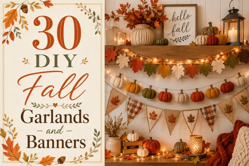 30 DIY Fall Garlands and Banners