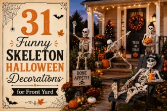 31 Funny Skeleton Halloween Decorations for Front Yard