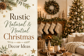 Rustic Natural & Neutral Christmas Decor Ideas