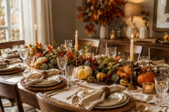 Thanksgiving Dinner Table Setting Ideas