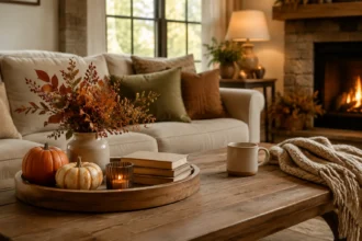 Cozy Fall Coffee Table Decor Ideas