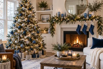 15 Aesthetic Blue Christmas Decor Ideas