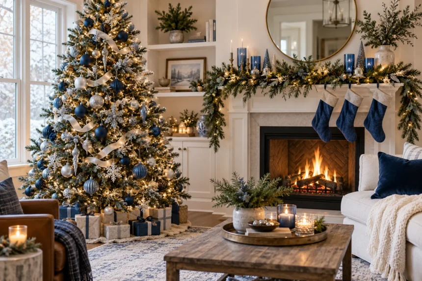 15 Aesthetic Blue Christmas Decor Ideas