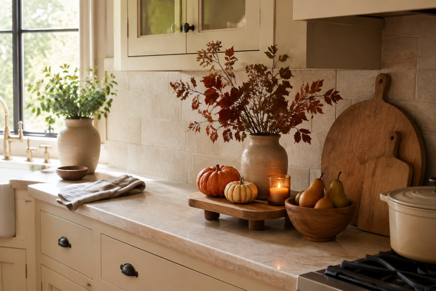 How to Style a Fall Kitchen Counter