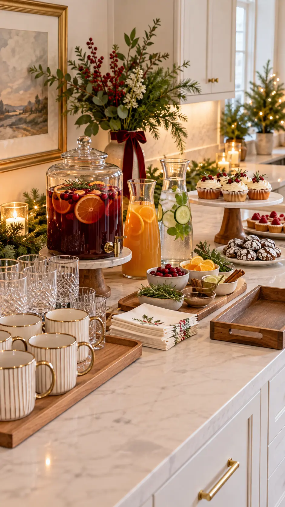 Style a Help-Yourself Drinks and Dessert Station