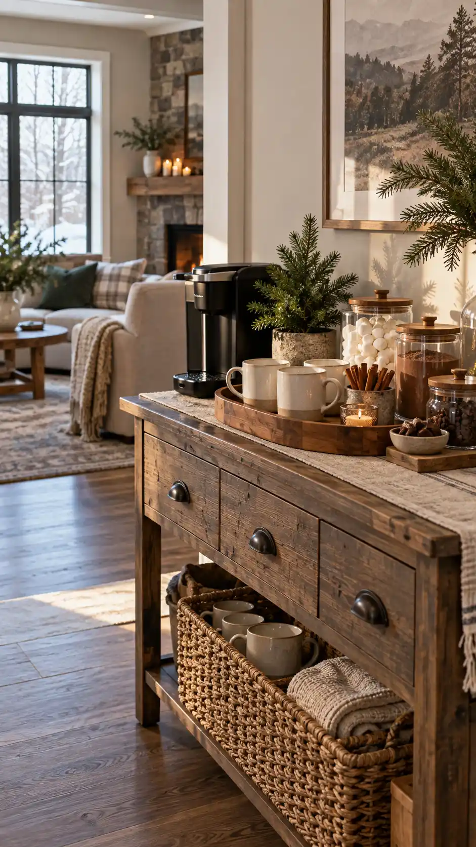 Create a Cozy Coffee or Hot Cocoa Corner